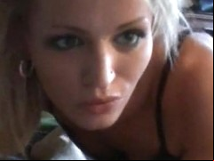 Gorgeous tanned blonde lapdance